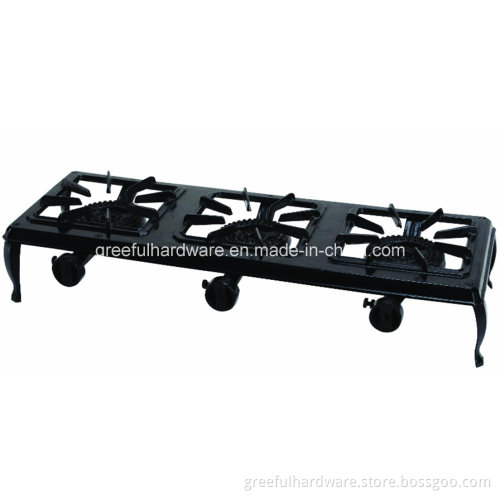 Cast Iron Three Gas Burners